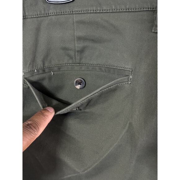 GOODFELLOW & CO GREEN MENS DRESS HENNEPIN CHINO PANTS SIZE 36 WAIST X 32 INSEAM - Picture 4 of 11